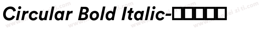Circular Bold Italic字体转换